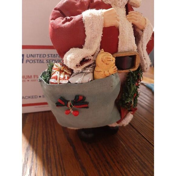 Vintage 10" Santa Clause St. Nick Christmas Holiday Figure Figurine Decoration - Picture 3 of 6